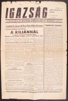 1956. Igazság, a Forradalmi Magyar Honvédség és Ifjúság Lapja, I. évfolyam 5. szám, 1956. október 30.