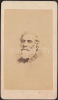 cca 1861-65 Robert E. Lee amerikai tábornok, keményhátú fotó, 6x10 cm / General Robert E. Lee, American military officier