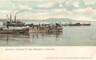 Balaton, Halászat II. rész - előkészület a halászatra; kiadja Ellinger Ede