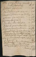 cca 1800 Olaszliszka környéki földbirtokosok által aláírt 3 db magyar nyelvű nyugta