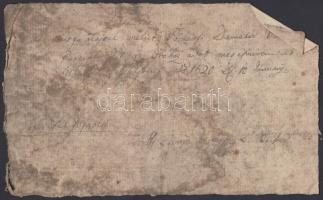 cca 1820 Olaszliszka környéki földbirtokosok által aláírt 3 db magyar nyelvű nyugta