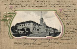 Nagyvárad, Orsolya szüzek zárdája / nunnery, floral (fa)