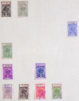 72 db klf argentin okmánybélyeg lapokon