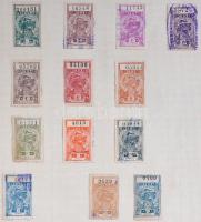 72 db klf argentin okmánybélyeg lapokon