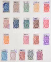 72 db klf argentin okmánybélyeg lapokon