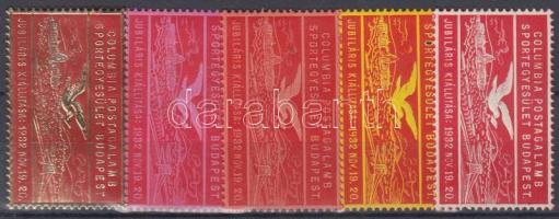 1932 Postagalamb Sportegyesület 5 klf levélzáró