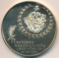 Bognár György (1944-) 1989. "1956-1989 Magyar Köztársaság Emlékérem" aranyozott Cu emlékér...