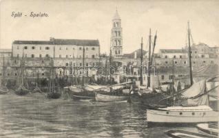 Split, Spalato, ships, bell tower