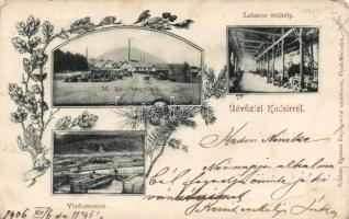 Kudzsir, Vasgyár, Schäser Ferenc kiadása / iron works, floral (EB)