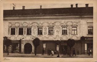 Eperjes, Presov; Fő utca / main street, shops (EB)