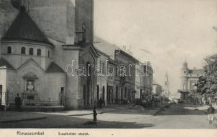 Rimaszombat, Erzsébet tér; ifj. Rábely Miklós kiadása / Elisabeth square