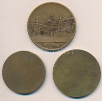 Berán Lajos (1882-1943) 1931. "Budapesti Emlék" Br emlékérem (40mm) + 1937. "Nemzetkö...