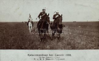 1902 Sasvár, Kaisermanöver, K.u.K. Husaren-Regiment / K.u.K. military (fa)