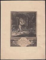 XIX. század. St. Arsacius. Rézmetszet, papír, 20*26 cm