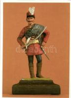 31 db főként MODERN motívum lap magyar huszárokat ábrázoló modellfigurákról, a Képes Krónika sorozat...