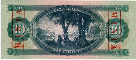 1969. 10Ft "A 000 - 000551" sorozat és sorszámmal illetve piros "MINTA" felülnyo...