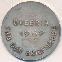 Ausztria 1967. "ÖVEBRIA - Bélyegnap" Ag emlékérem (26.1g/0.900/41.5mm) T:2
Austria 1967. &...