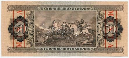 1965. 50Ft "D 086 - 015042" sorozat és sorszámmal illetve piros "MINTA" felülnyo...