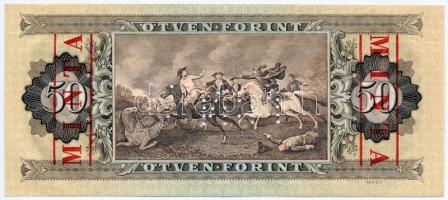 1983. 50Ft "D 000 - 000034" sorozat és sorszámmal illetve piros "MINTA" felülnyo...