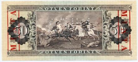 1989. 50Ft "D 273 - 000168" sorozat és sorszámmal illetve piros "MINTA" felülnyo...