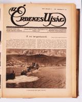 1915 Az Érdekes Újság, teljes évfolyam, két kötetben, közepes állapotban, érdekes képanyaggal