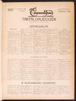 1917 Az Érdekes Újság, teljes évfolyam, két kötetben, közepes állapotban, érdekes képanyaggal
