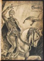 1917 Az Érdekes Újság, teljes évfolyam, két kötetben, közepes állapotban, érdekes képanyaggal