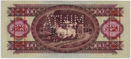 1960. 100Ft "B 274 - 050107" sorozat és sorszámmal illetve piros "MINTA" felülny...