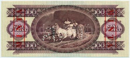 1984. 100Ft "B 000 - 000029" sorozat és sorszámmal illetve piros "MINTA" felülny...