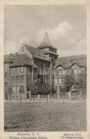 Katowice, Kattowitz; Oberes Realgymnasium, Wyzsze Gimnazjum Realne; Kunstverlag Max Steckel / grammar school