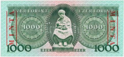 1983. 1000Ft "B 00000012" sorszámmal illetve piros "MINTA" felülnyomással és per...