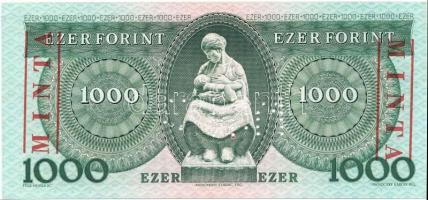 1983. 1000Ft "A 30001621" sorszámmal illetve piros "MINTA" felülnyomással és per...