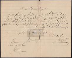 Holland India 1890 Okmánybélyeges okmány