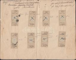 Holland India 1892 Okmánybélyeges okmány