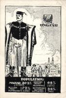 4 db régi, magyar irredenta lap / 4 Hungarian irredenta postcards