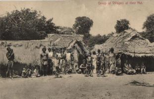 Ceylon, folklore, villagers, huts