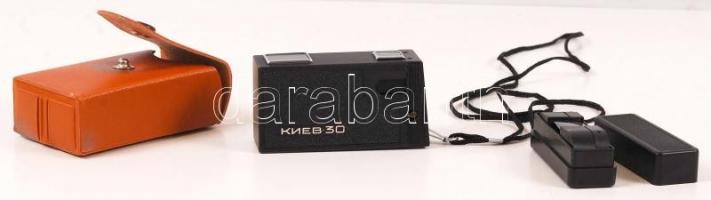 Kiev 30 mini fényképezőgép tartozékokkal, eredeti dobozában szép állapotban / Kiev 30 camera
