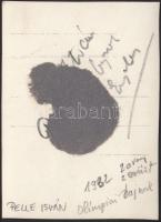 1932 Pelle István olimpiai bajnok, hátoldalon feliratozott, 6x8 cm