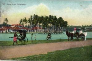 Colombo Lake road, rickshaw (fl)