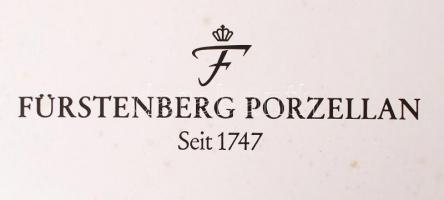 Fürstenberg "Amberg" porcelán dísztányérok, hibátlan, jelzett, 6 db, d: 10 cm