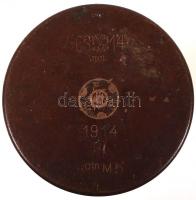 cca 1914 Réz ágyúhüvely, Osztrák-Magyar-Monarchia, míeres jelzéssel /
cca 1914 copper cannon pod