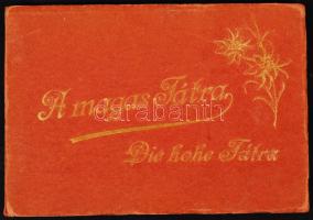 cca 1920 A Magas-Tátra (Die hohe Tátra), leporello 12 képpel / The High Tatras, leporello, with 12 pictures