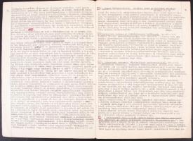 cca 1950 IV. Károly király visszatérési kísérlete gépirással készített értekezes 20p