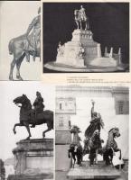 Magyarországi lovas szobrok 12 db fotó és kivágás