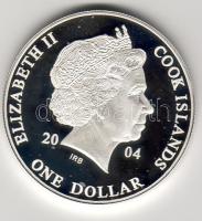 Cook 2004 "Japán Szamuráj" 1$ Ag "" T:PP