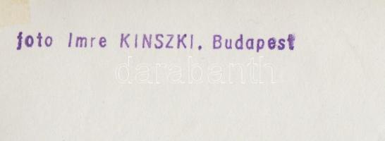 cca 1930-1935 Kinszki Imre (1901-1945): Tavaszi zuhatag, vintage fotó, pecséttel jelzett, 16x11 cm