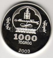 Mongólia 2003. 1000T Ag "Transzszibériai-Expressz" T:PP