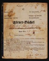 1855 Pest, Ferencvárosi háztulajdonos adókönyve / Tax book