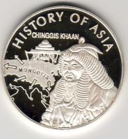 Mongólia 2003. 1000T Ag "Dzsingisz Kán" T:PP