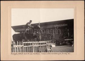 1943 Szeged országos lovas mérkőzés, összesen:4 db, 10×17 cm